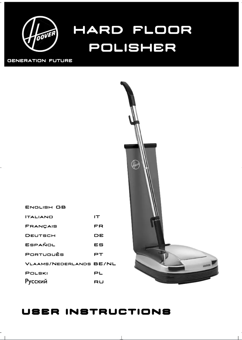 Page n°1 - Manuel utilisateur Hoover PU F3880 011