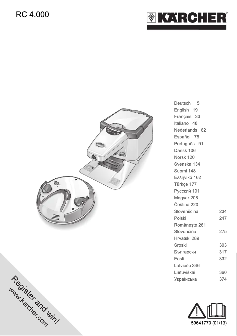 Image de la première page du manuel de l'appareil RC 4.000 RoboCleaner
