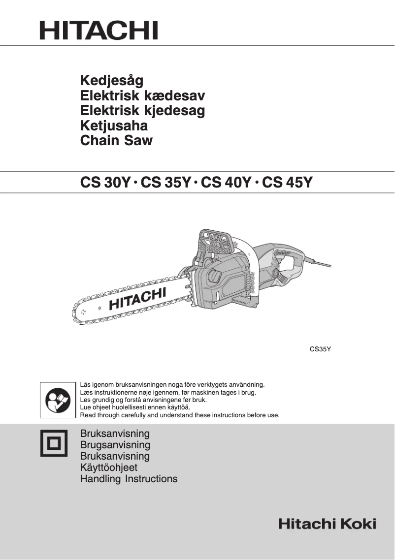 Page n°1 - Manuel utilisateur Hitachi CS 40Y