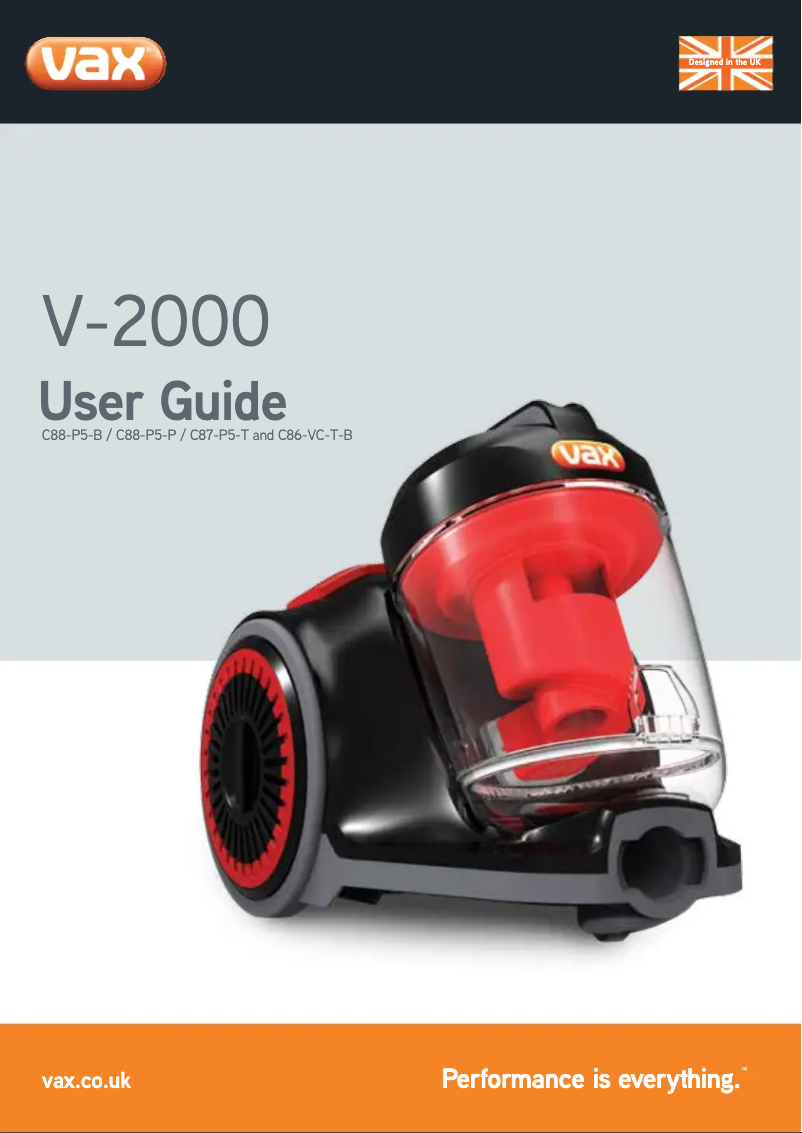 Page n°1 - Manuel utilisateur Vax Power 5 Total Home