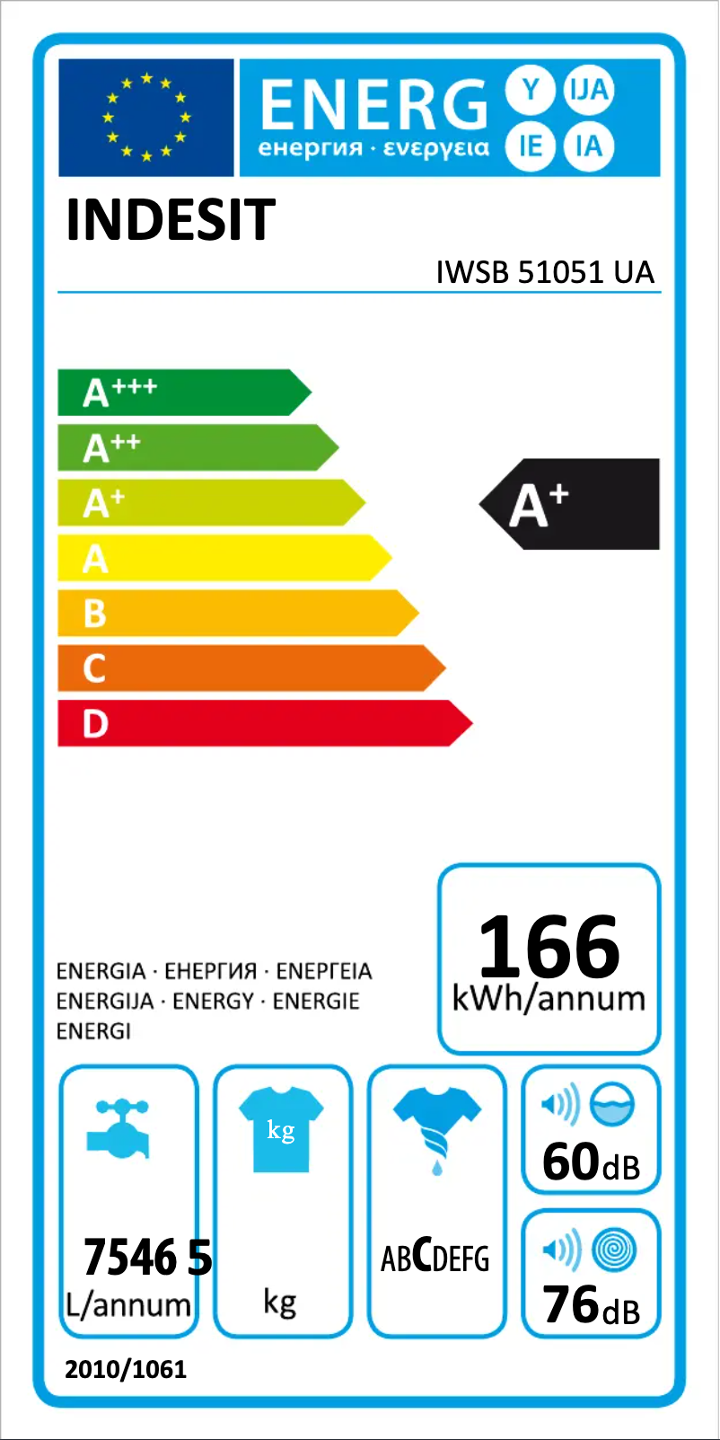 Image de la première page du manuel de l'appareil IWSB 51051 UA