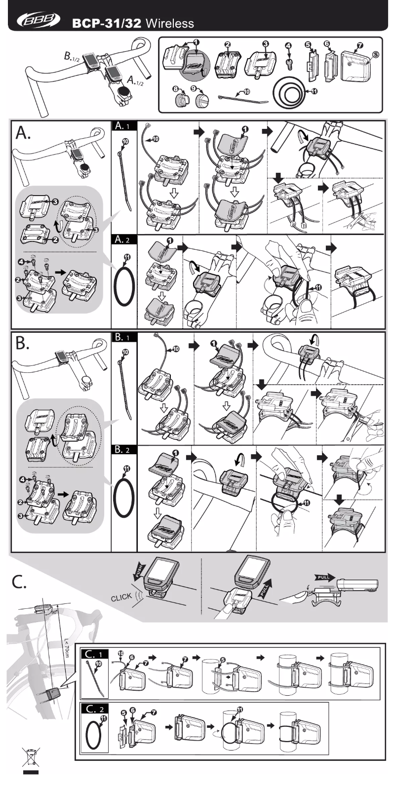 Page 1 de la notice Manuel utilisateur BBB BCP-32W