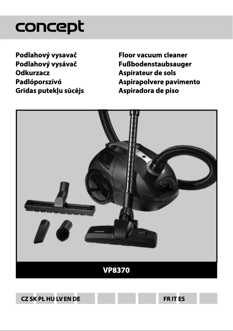 Image de la première page du manuel de l'appareil VP8370