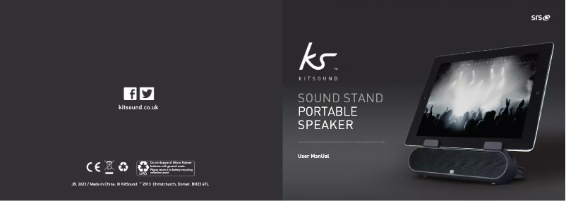 Page 1 de la notice Manuel utilisateur KitSound Sound stand