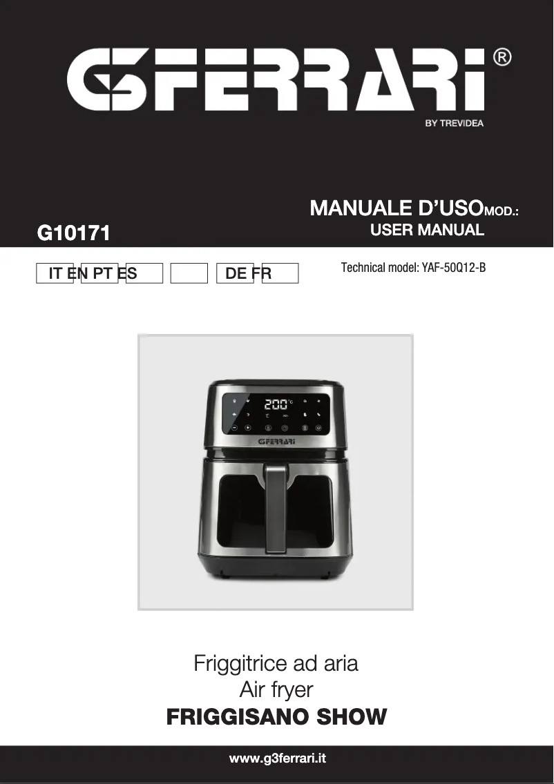 Page n°1 - Manuel utilisateur G3 Ferrari Friggisano Show G10171