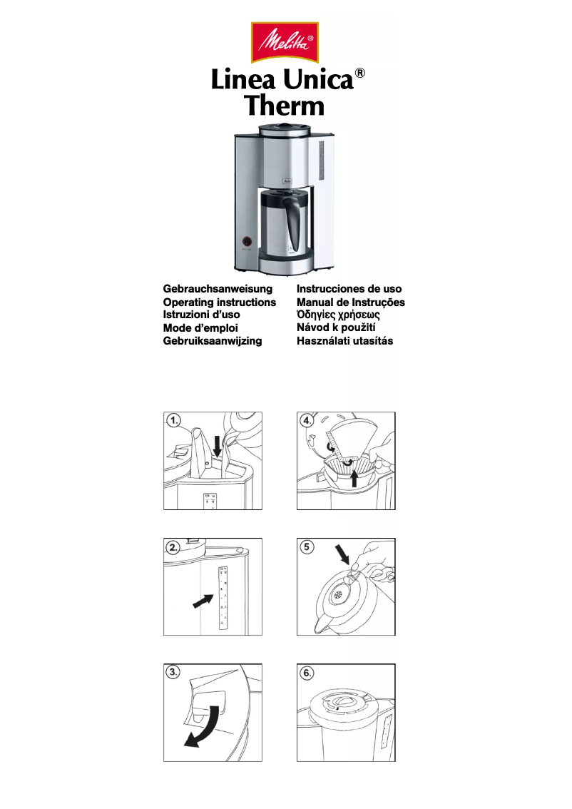 Image de la première page du manuel de l'appareil Linea Unica Therm