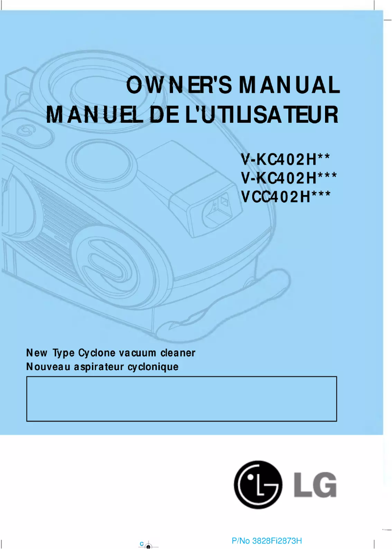 Page n°1 - Manuel utilisateur LG V-KC402HTMQ