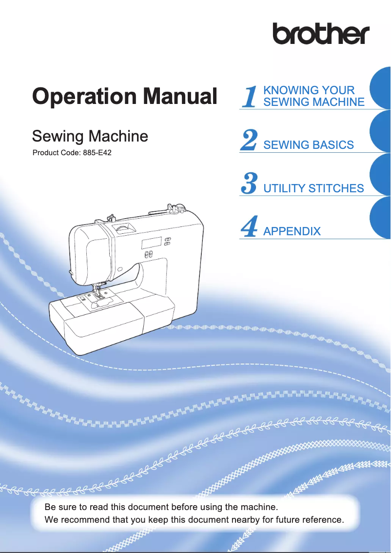 Page 1 de la notice Manuel utilisateur Brother XR3240