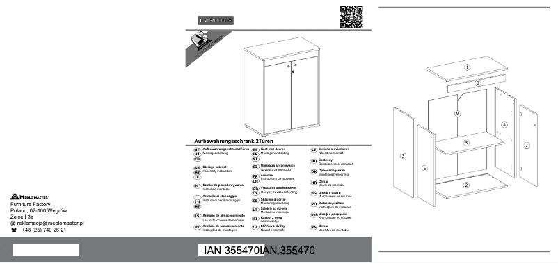 Image de la première page du manuel de l'appareil IAN 355470