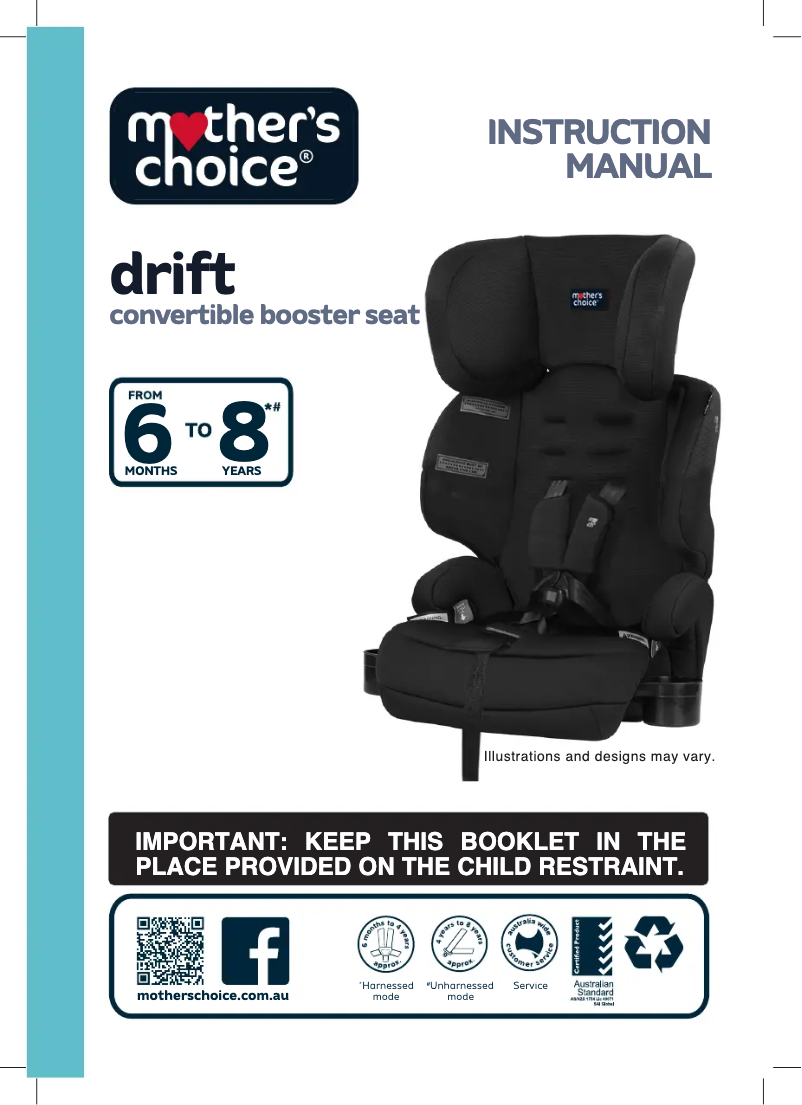 Page 1 de la notice Manuel utilisateur Mother's Choice Drift