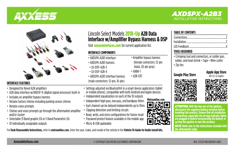 Página 1 del manual Manual de usuario AXESS AXDSPX-A2B3