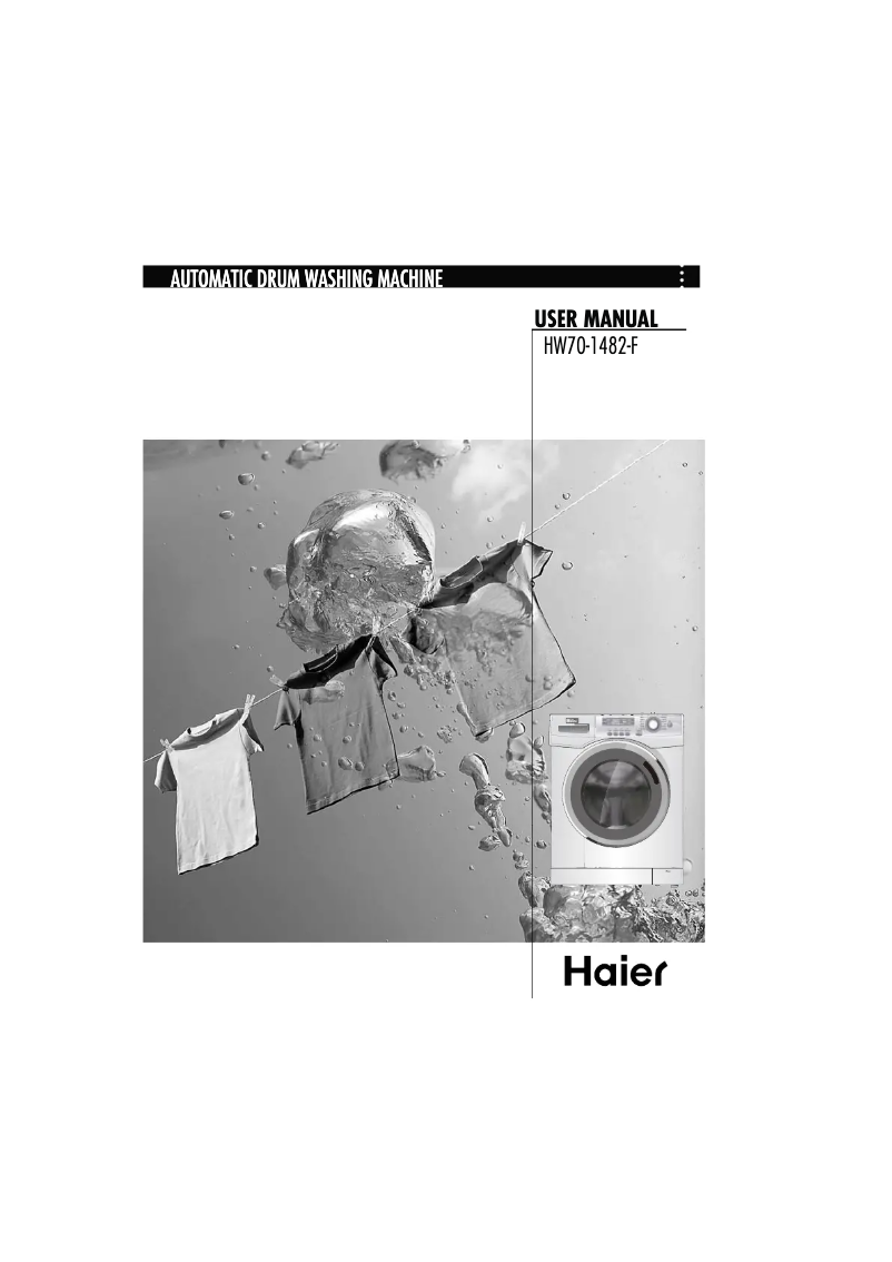 Page n°1 - Manuel utilisateur Haier HW70-1482-F