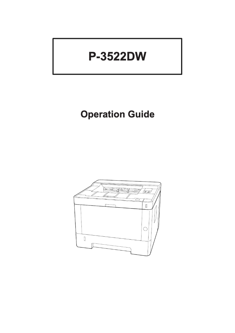 Page 1 de la notice Manuel utilisateur Triumph-Adler P-3522DW