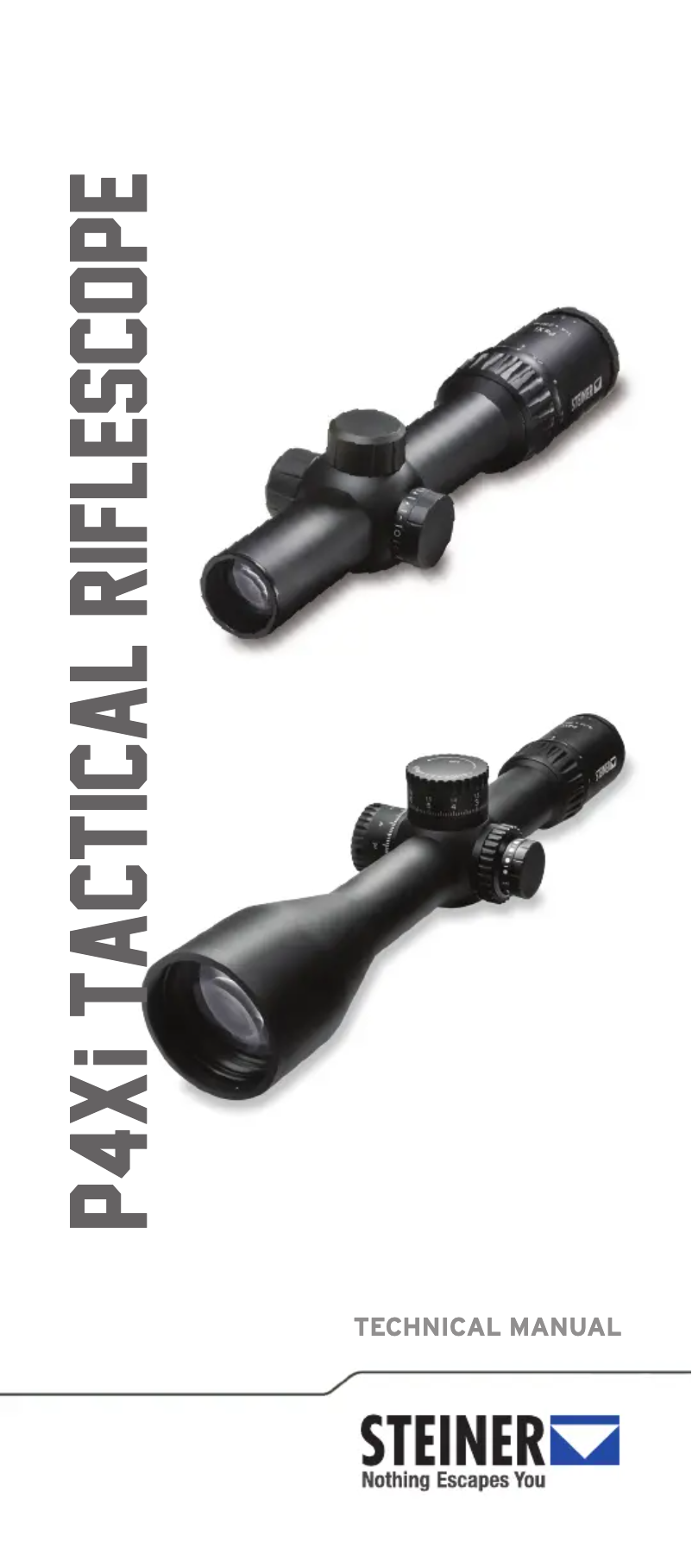 Image de la première page du manuel de l'appareil P4Xi 4-16x56