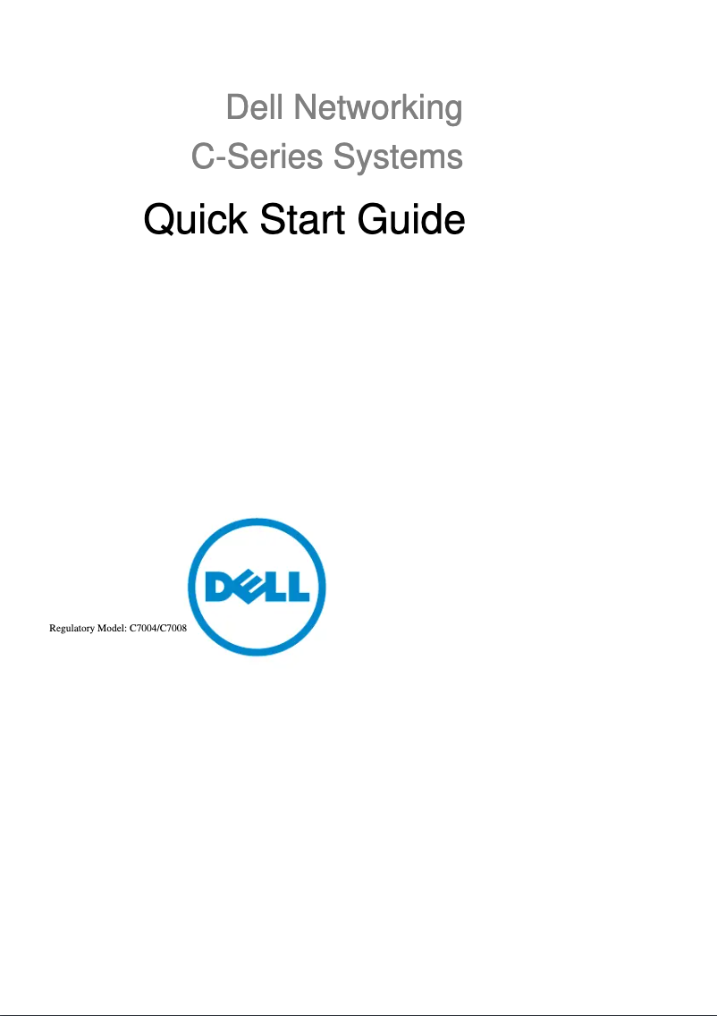 Page 1 de la notice Manuel utilisateur Dell C7004