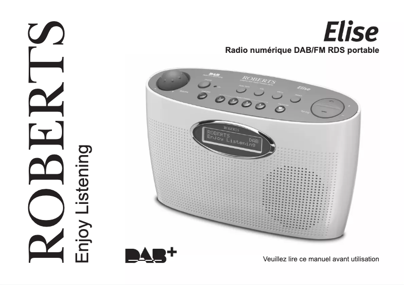 Page 1 de la notice Manuel utilisateur Roberts Elise