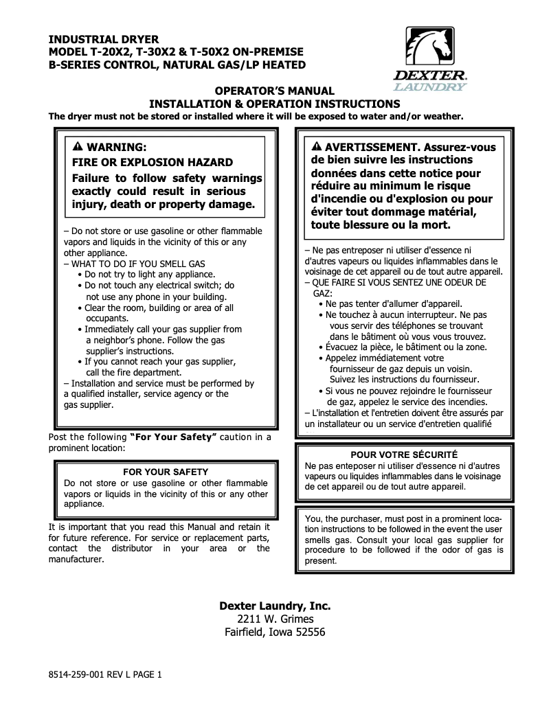 Image de la première page du manuel de l'appareil T-30x2