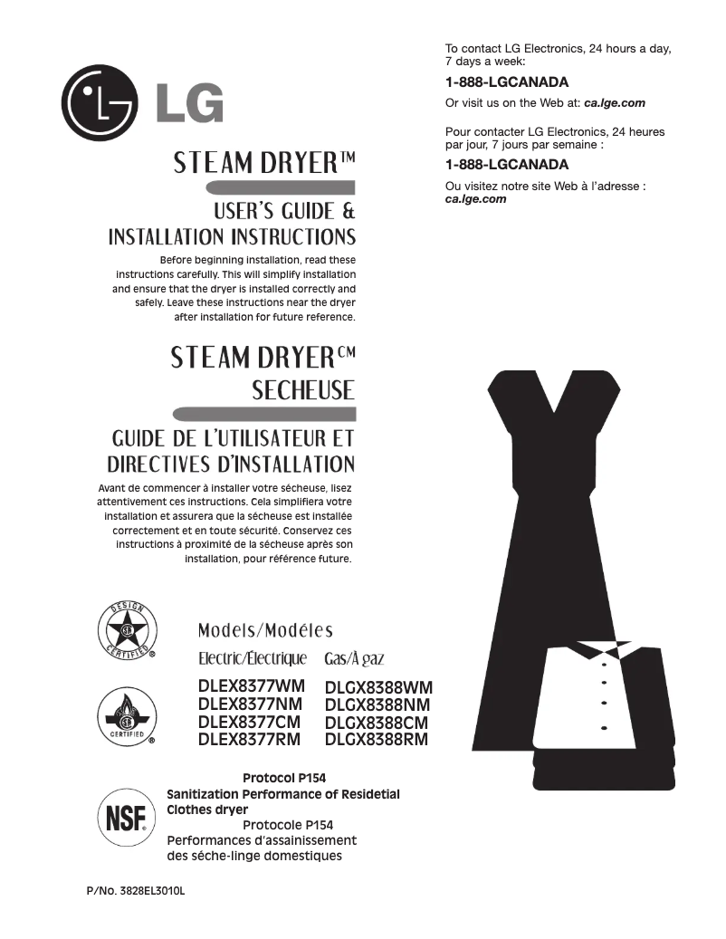 Page 1 de la notice Manuel utilisateur LG RV1309BT