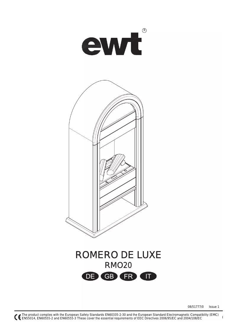 Image de la première page du manuel de l'appareil Romero