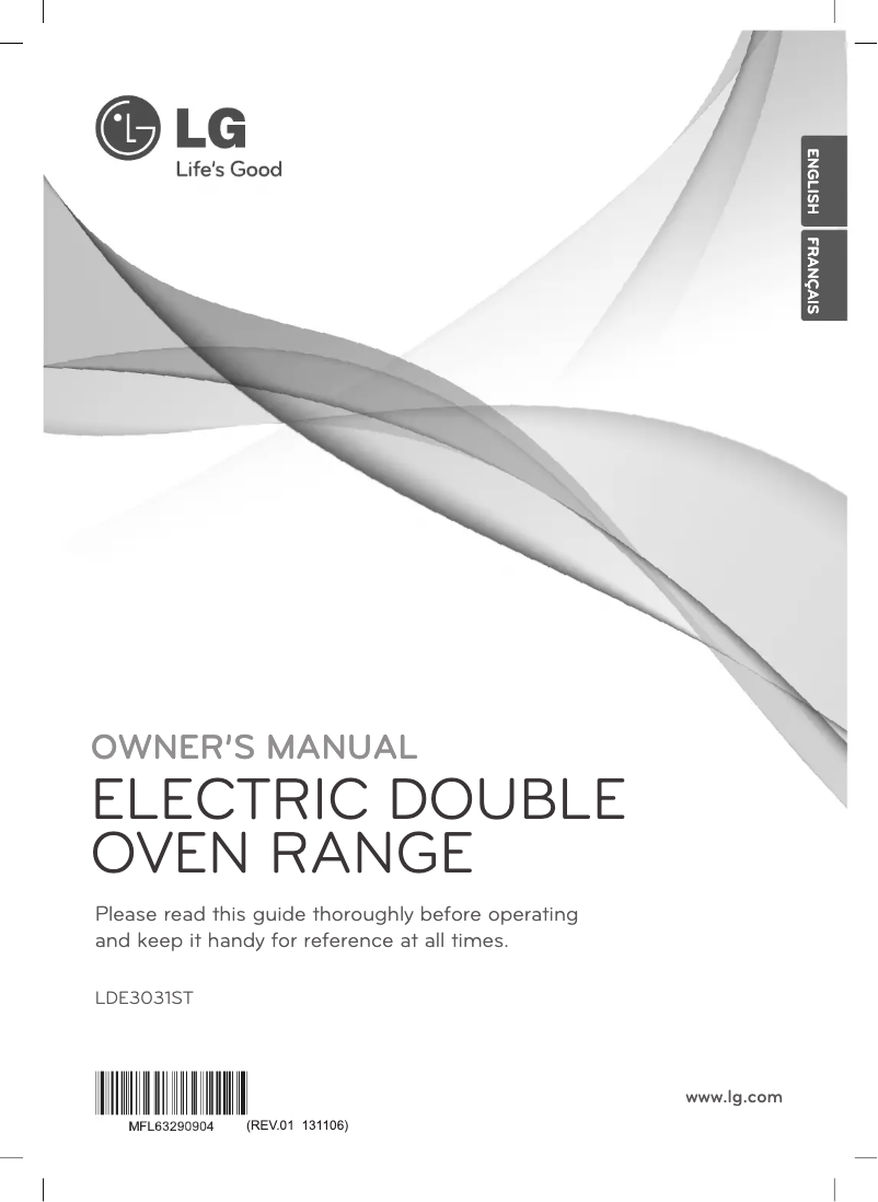Page 1 de la notice Manuel utilisateur LG LDE3031ST