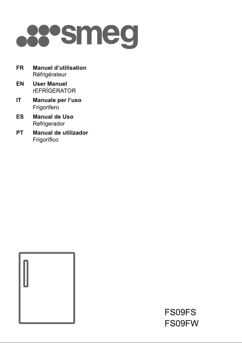 Page 1 de la notice Manuel utilisateur Smeg FS09FW