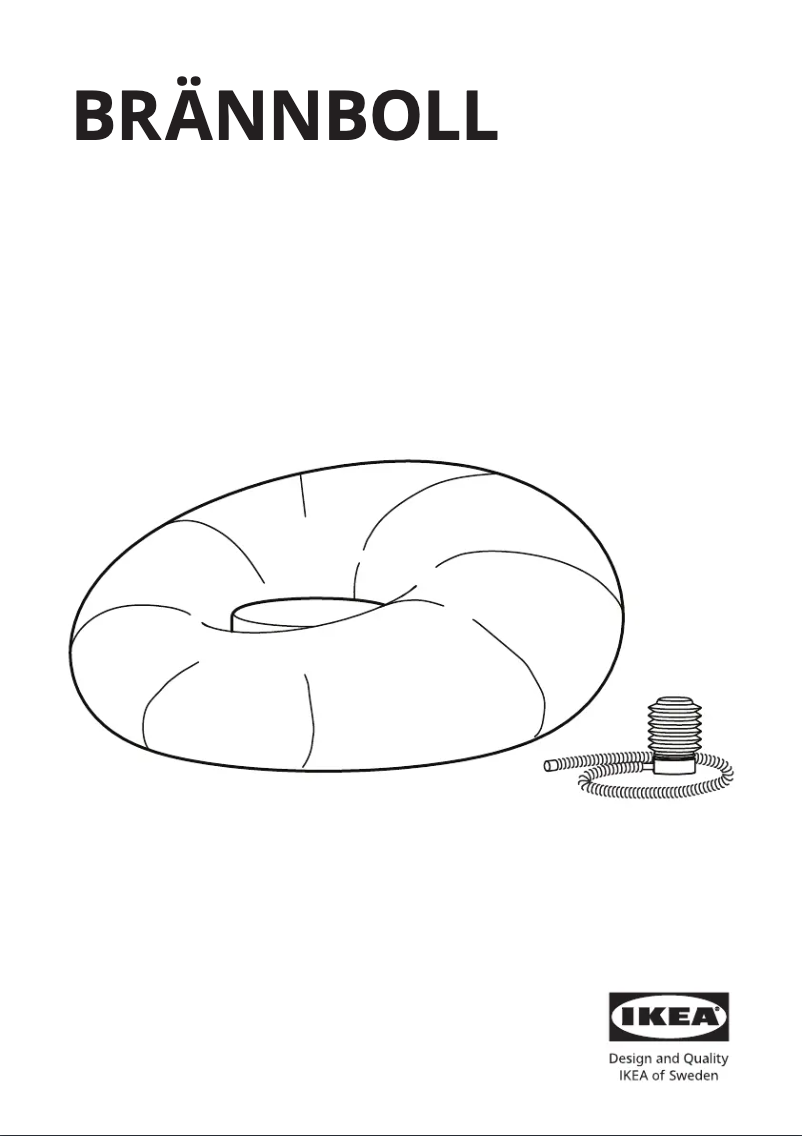 Page 1 de la notice Manuel utilisateur Ikea BRÄNNBOLL 305.876.88