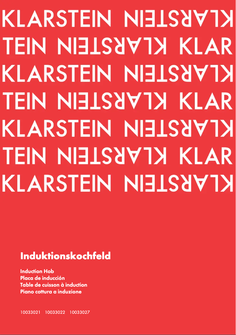 Image de la première page du manuel de l'appareil 10033022