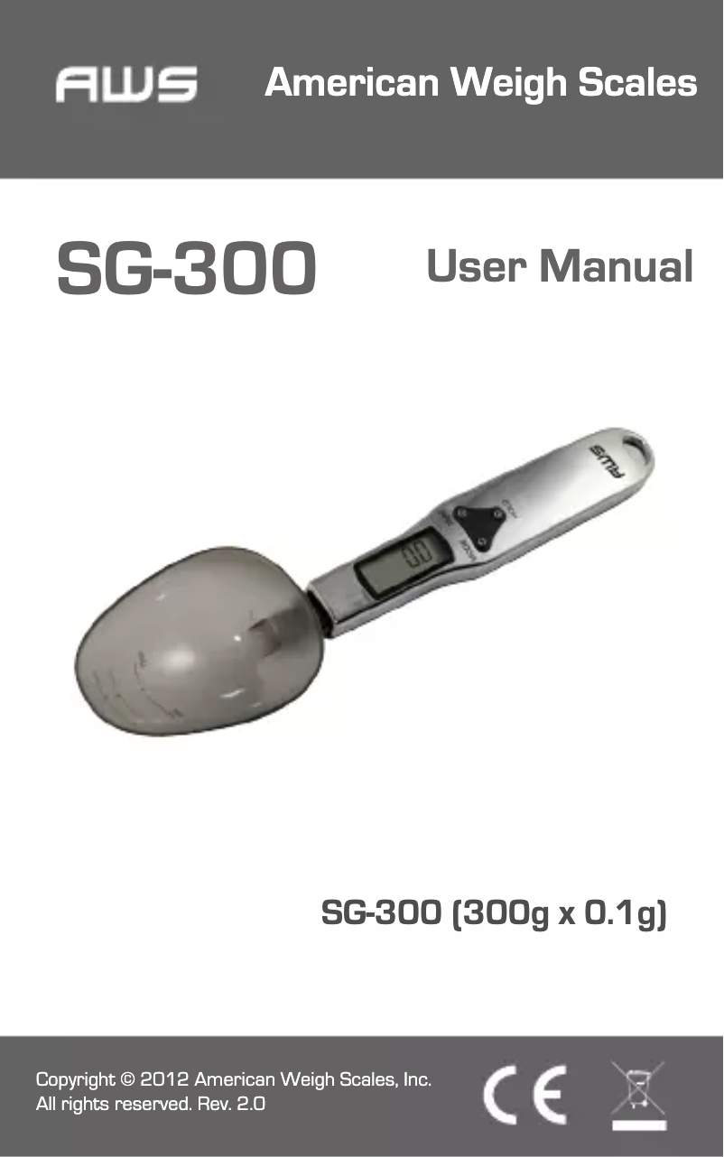 Image de la première page du manuel de l'appareil SG-300