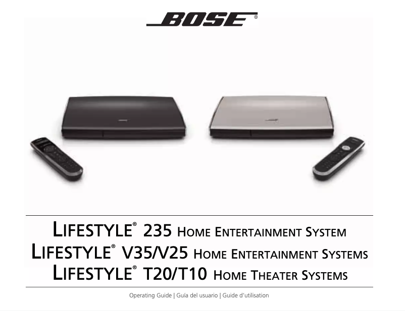 First page image of the manual for Lifestyle V35