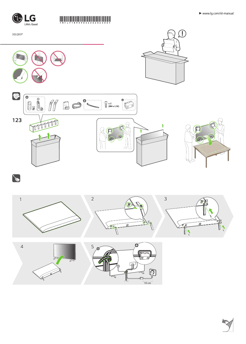 Page n°1 - Manuel utilisateur LG 32LQ631C0ZA
