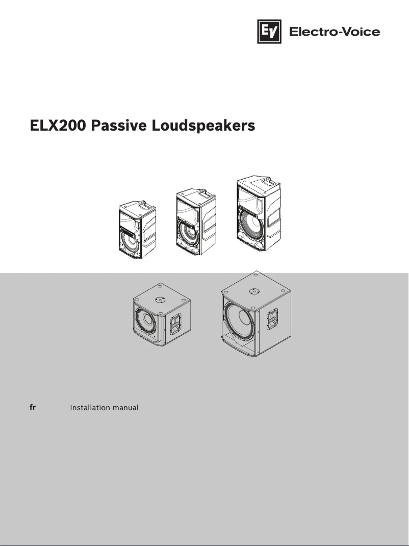 Image de la première page du manuel de l'appareil ELX200-10