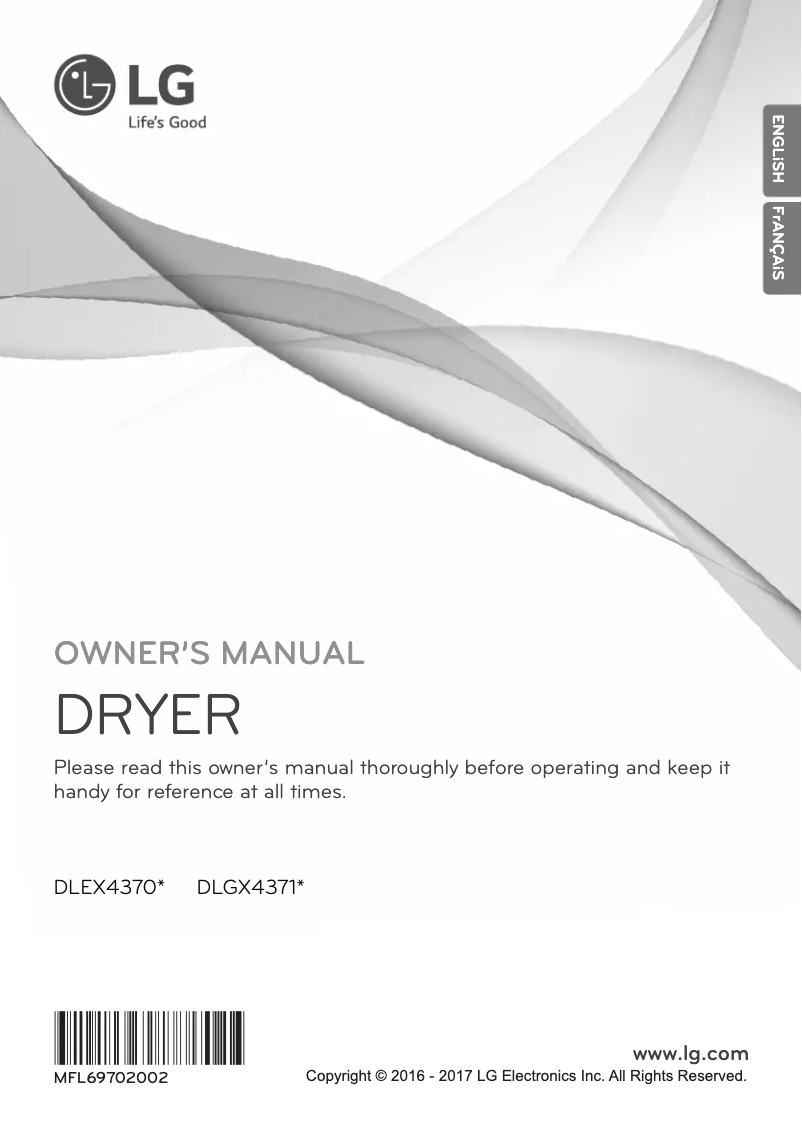 Page n°1 - Manuel utilisateur LG DLEX4370K