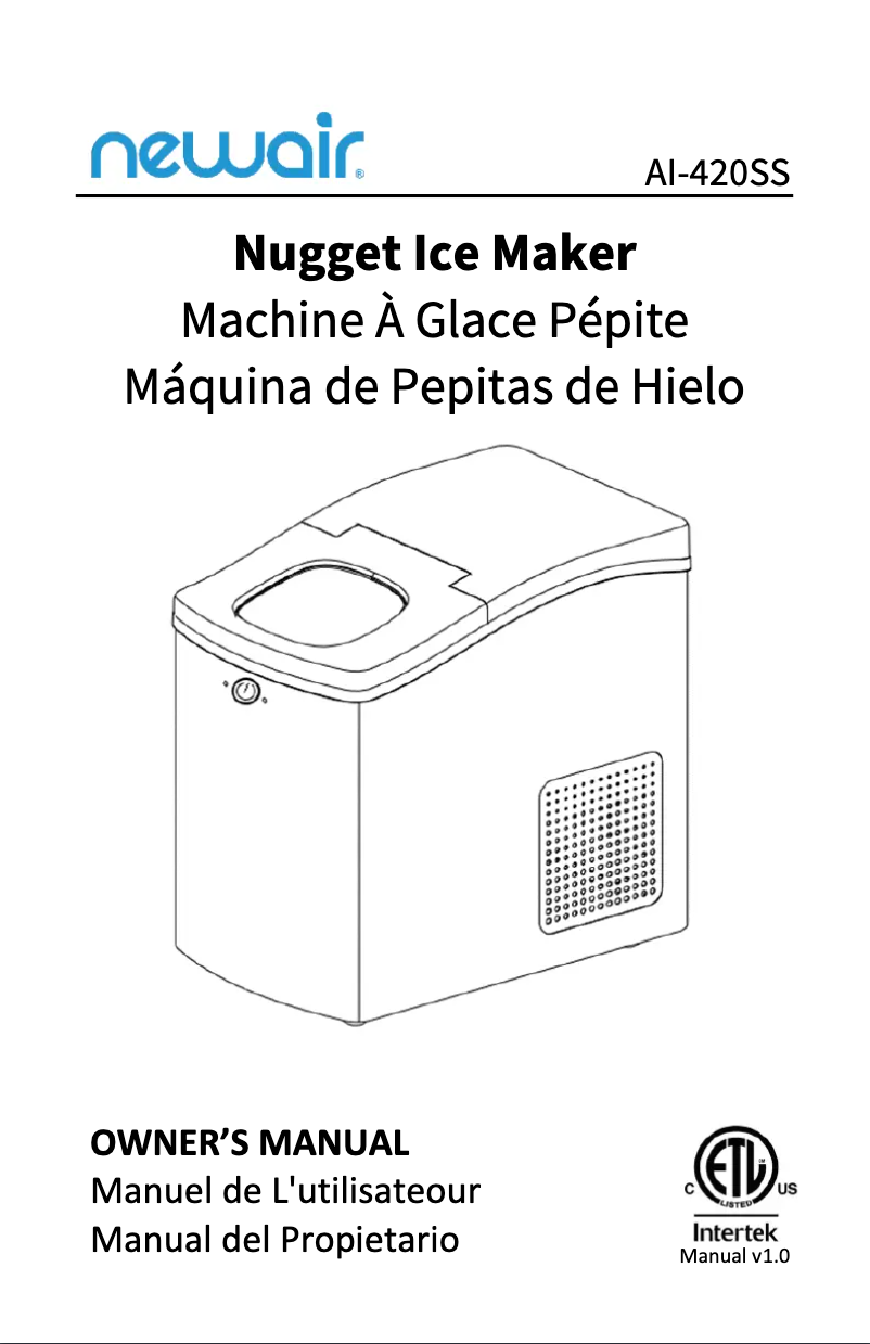 Image de la première page du manuel de l'appareil AI-420SS