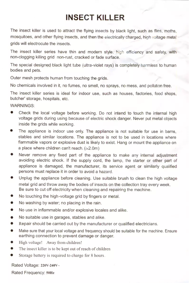 Page n°1 - Manuel utilisateur Prem-I-Air EH1356