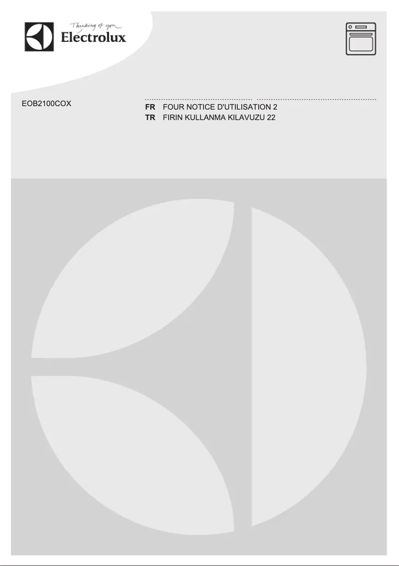 Page n°1 - Manuel utilisateur Electrolux EOB2100COX