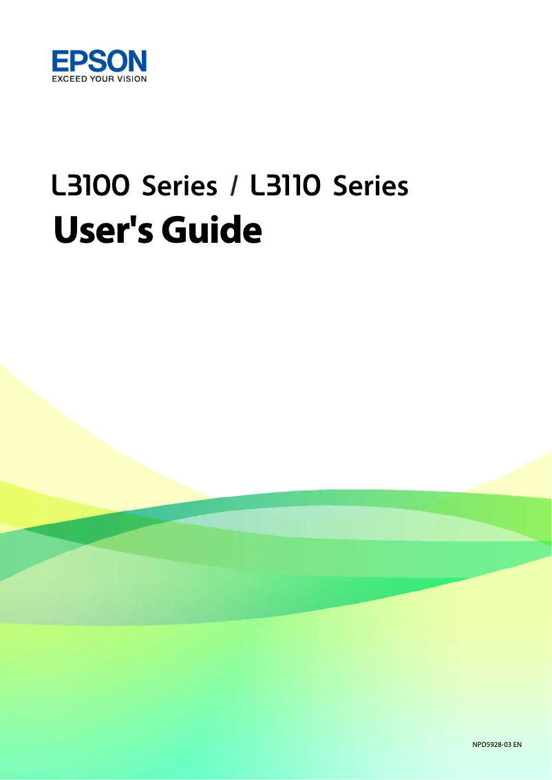 Image de la première page du manuel de l'appareil L3117