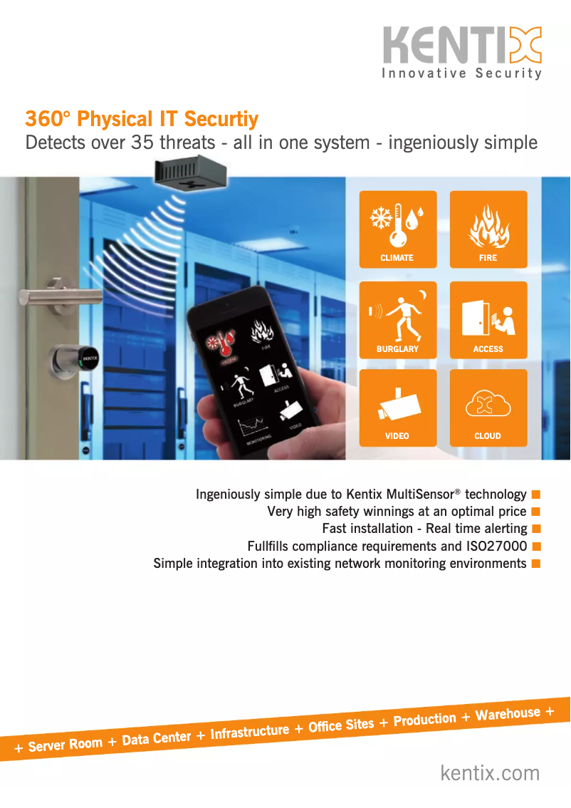 Page 1 de la notice Manuel utilisateur Kentix DoorLock-LE