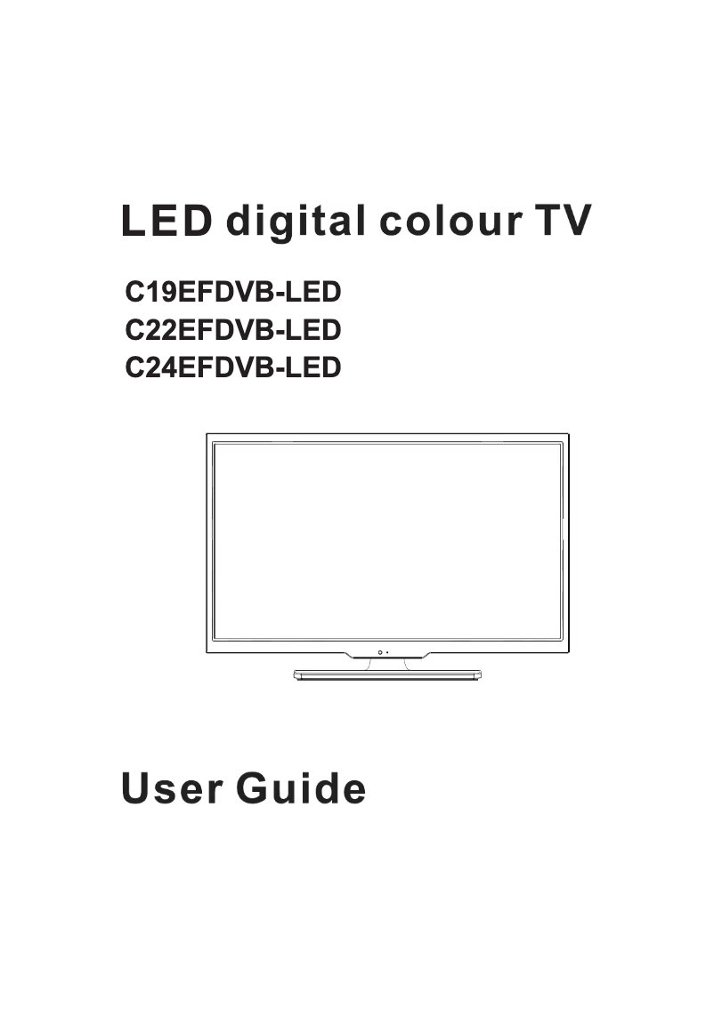 Page 1 de la notice Manuel utilisateur Cello C24EFDVB