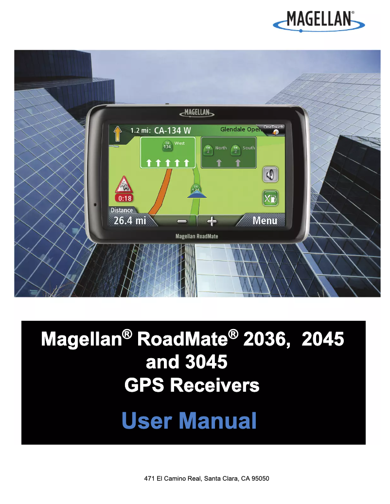 Page n°1 - Manuel utilisateur Magellan RoadMate 3045-MU