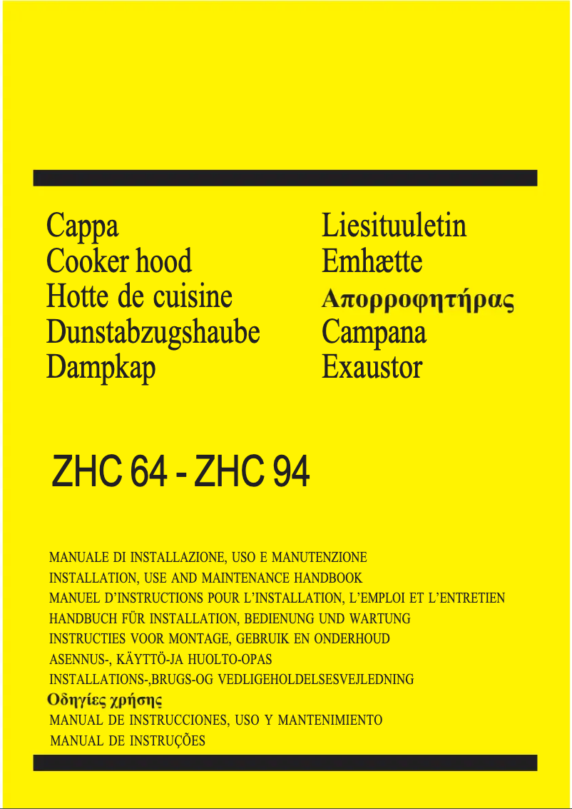 Image de la première page du manuel de l'appareil ZHC 94 X