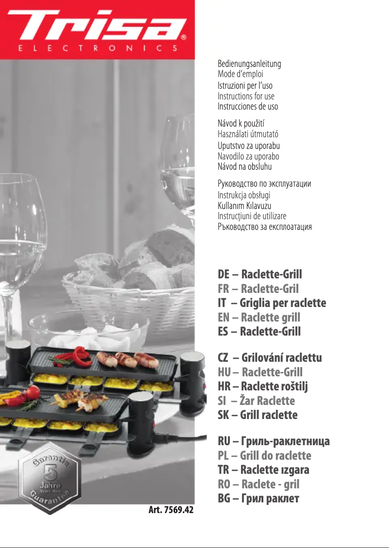 Page 1 de la notice Manuel utilisateur Trisa Connect 4 plus 4 7569.42