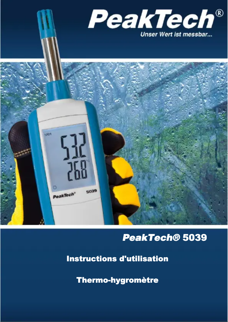 Página 1 del manual Manual de usuario PeakTech 5039