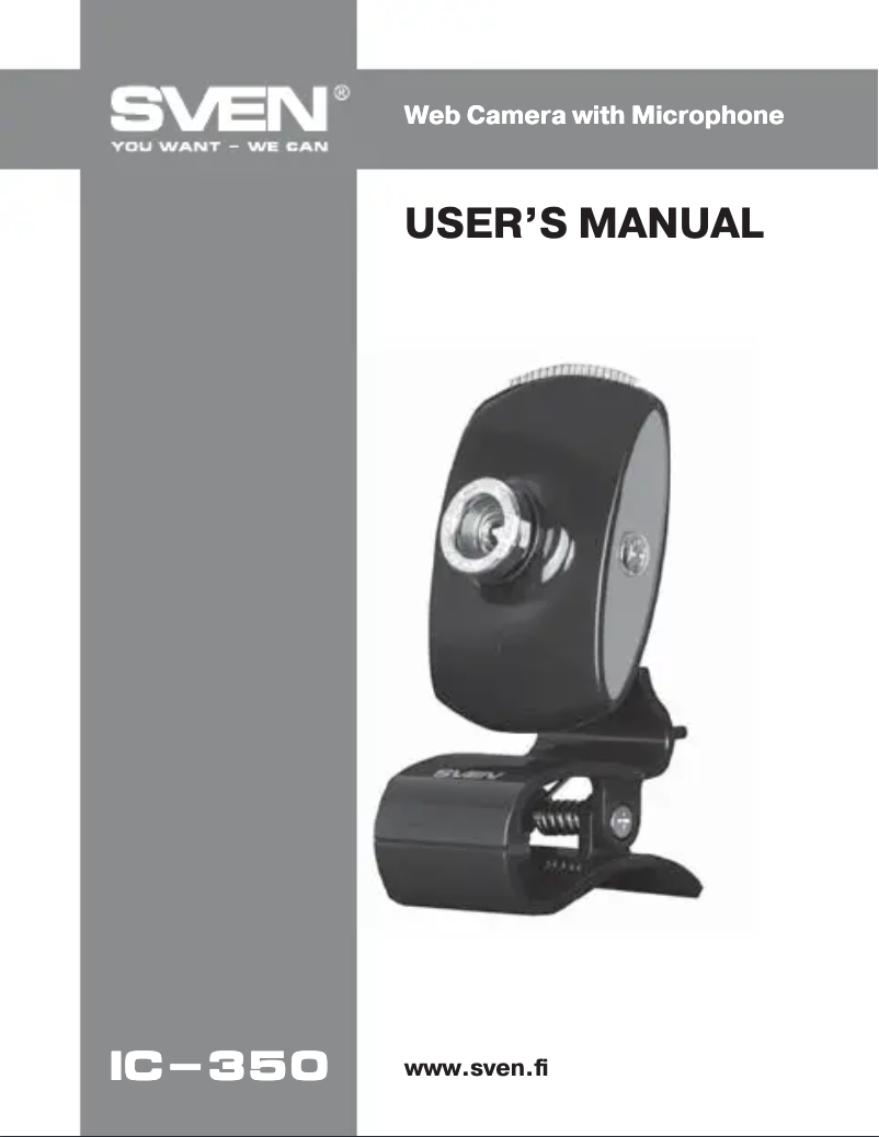 Page 1 de la notice Manuel utilisateur Sven IC-350