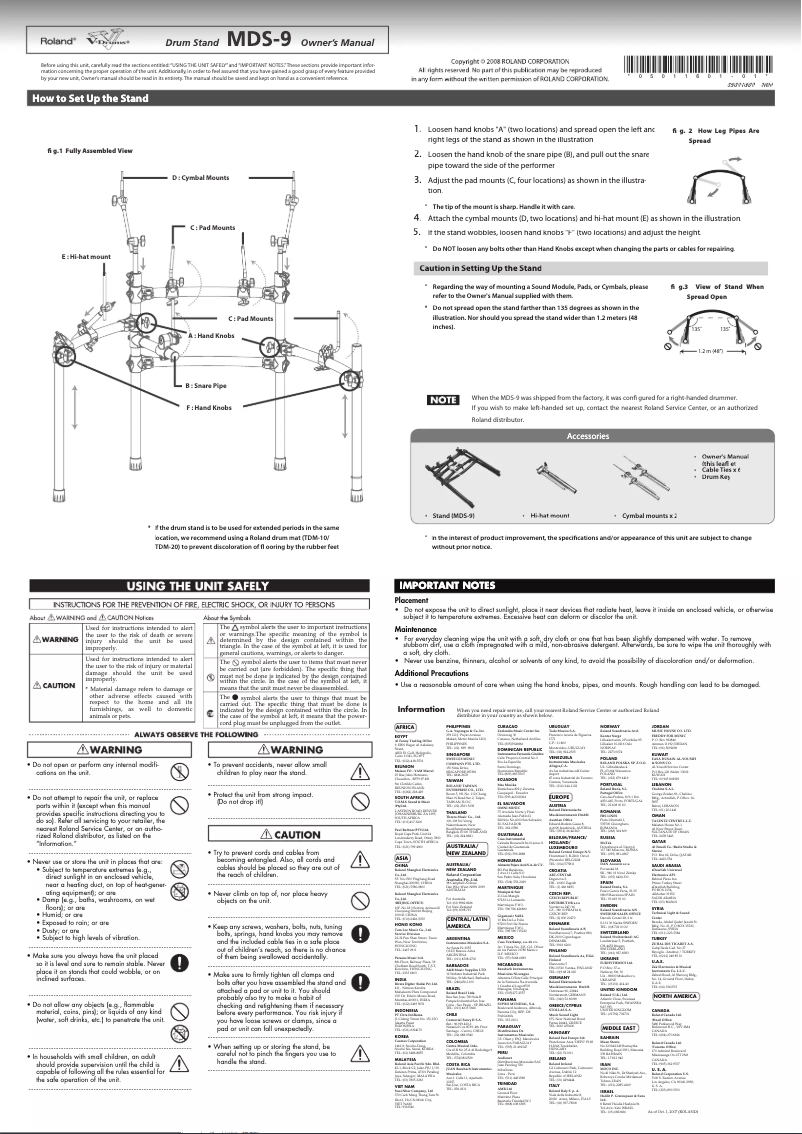 Image de la première page du manuel de l'appareil MDS-9