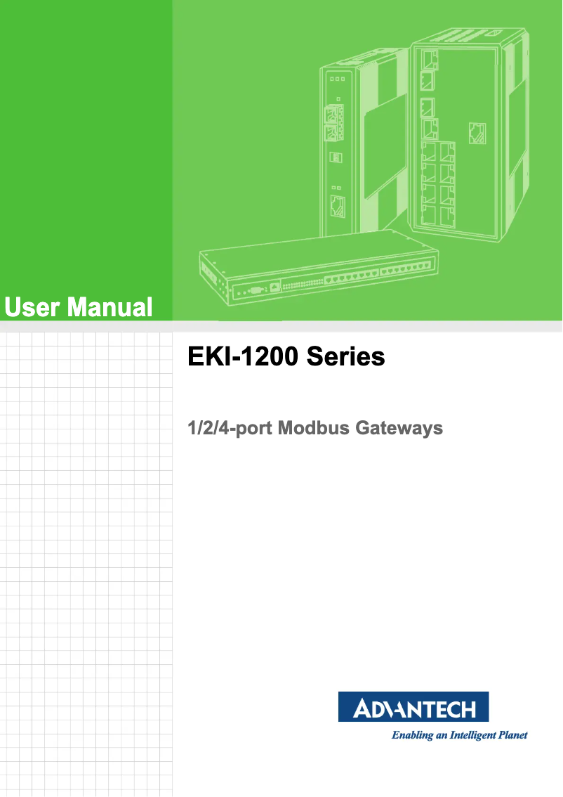 Page 1 de la notice Manuel utilisateur Advantech EKI-1224-CE