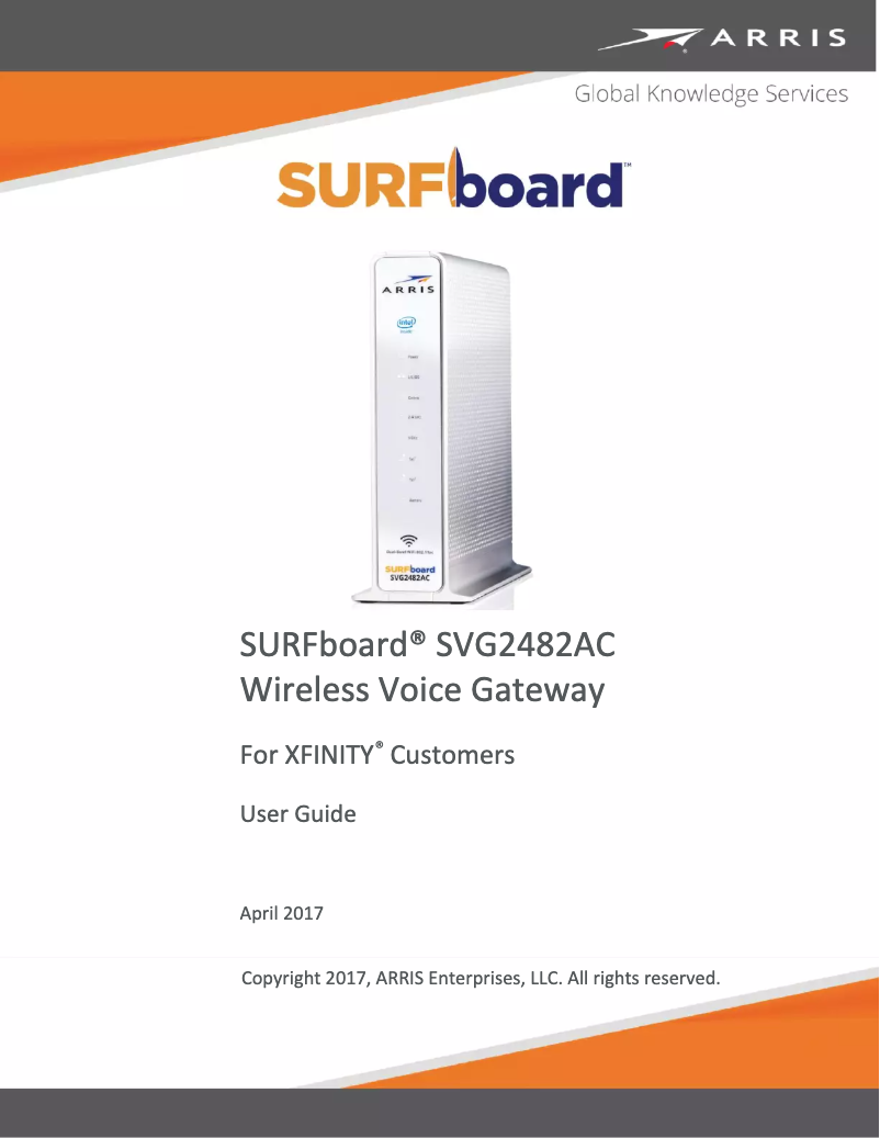 Page 1 de la notice Mode d'emploi Arris SURFboard SVG2482AC