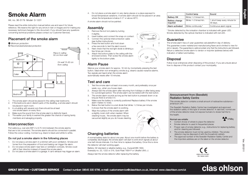 Page n°1 - Manuel utilisateur Deltronic D-1231