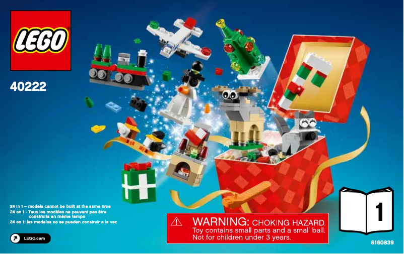 Página 1 del manual Manual de usuario Lego Christmas Build Up 40222