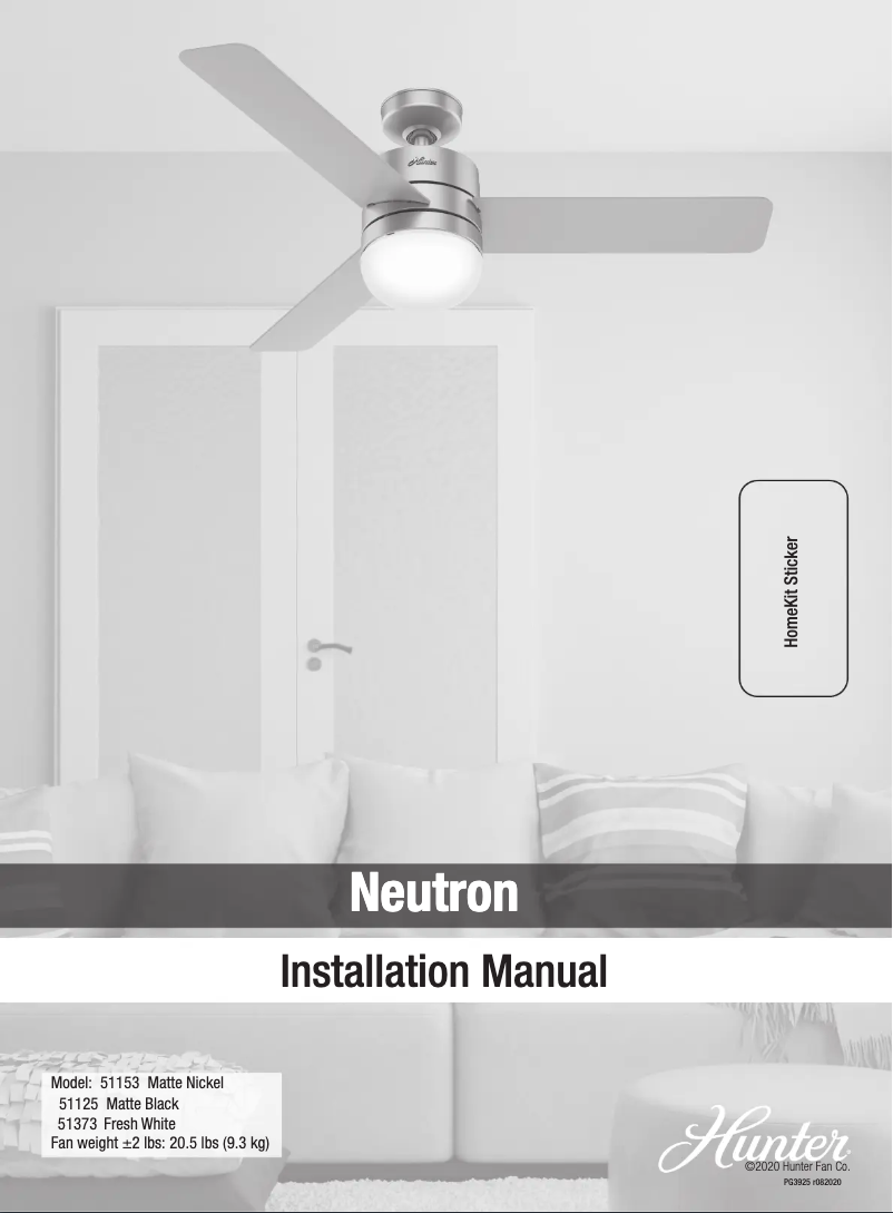 Page 1 de la notice Manuel utilisateur Hunter Neutron