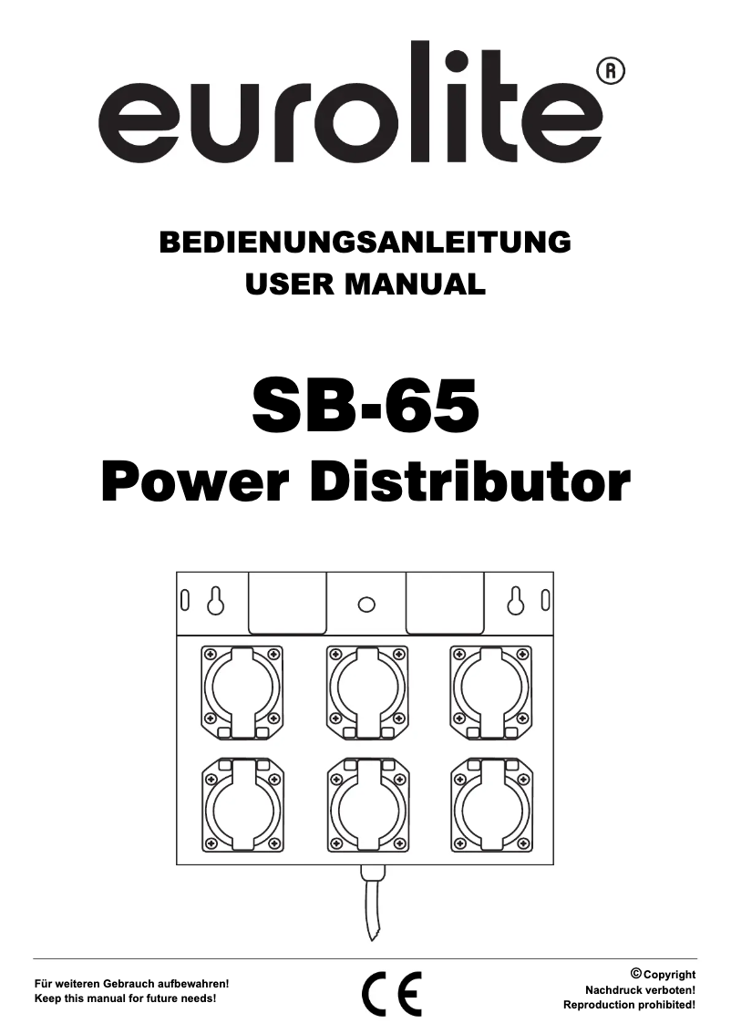 Image de la première page du manuel de l'appareil SB-65